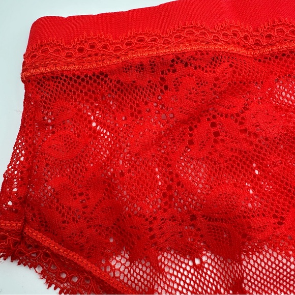 Victoria's Secret Red Stretch Lace Hiphugger 2012 Bikini Panty - Picture 4 of 12